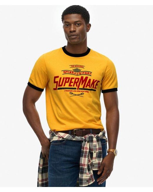 Superdry Yellow & Co Modern Industry Relaxed T-shirt for men