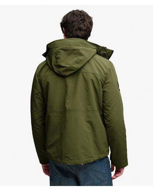 Superdry Green & Co Hooded Ultimate Embroidered Windbreaker Jacket for men