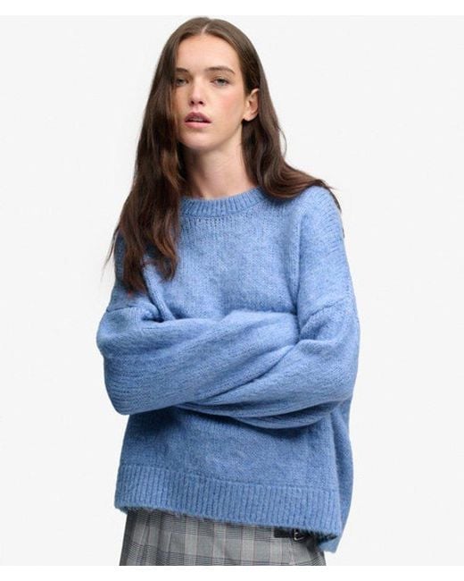Superdry Blue & Co Slouchy Brushed Knit Jumper