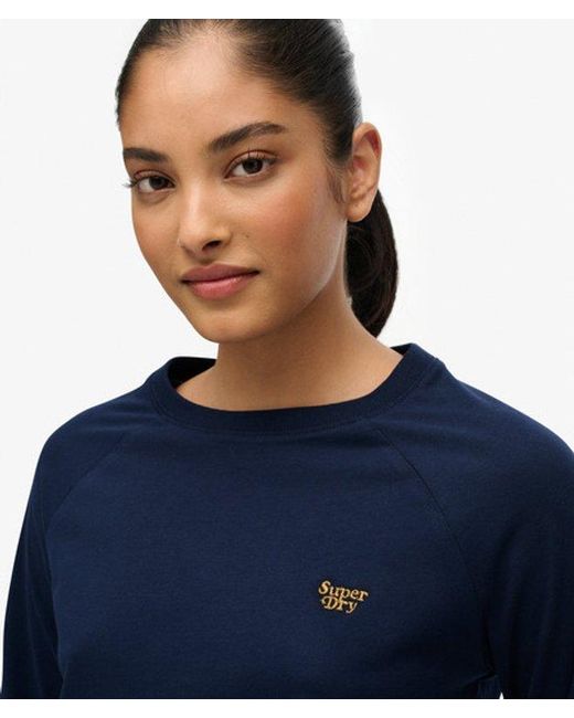 Superdry Blue & Co Essential Logo Long Sleeve Top