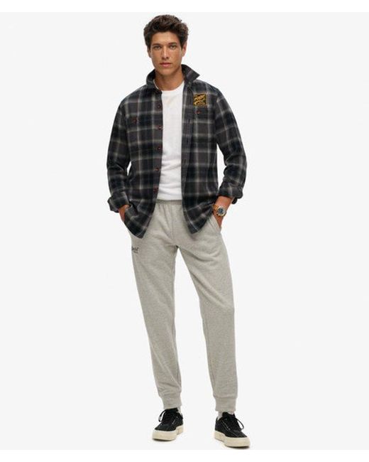 Superdry White Essential Logo Joggers for men