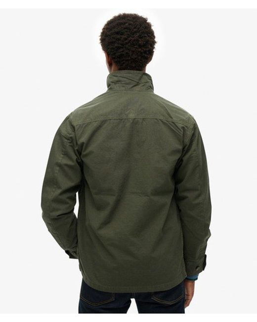 Superdry Green Military Overshirt Jacket for men