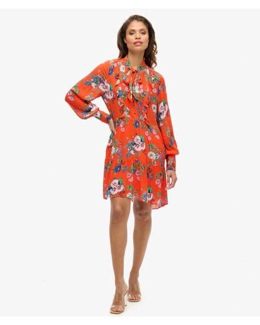 Superdry Red Studios Off Duty Mini Dress