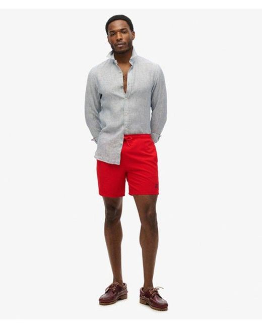 Homme Short De Bain Essential 40Cm Taille Superdry pour homme en coloris Red