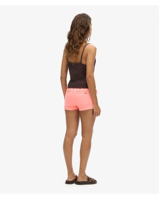 Superdry Pink & Co Chino Hot Shorts