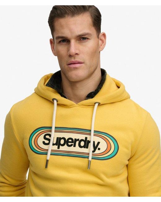 Superdry Yellow & Co Vintage Trade Tab Hoodie for men