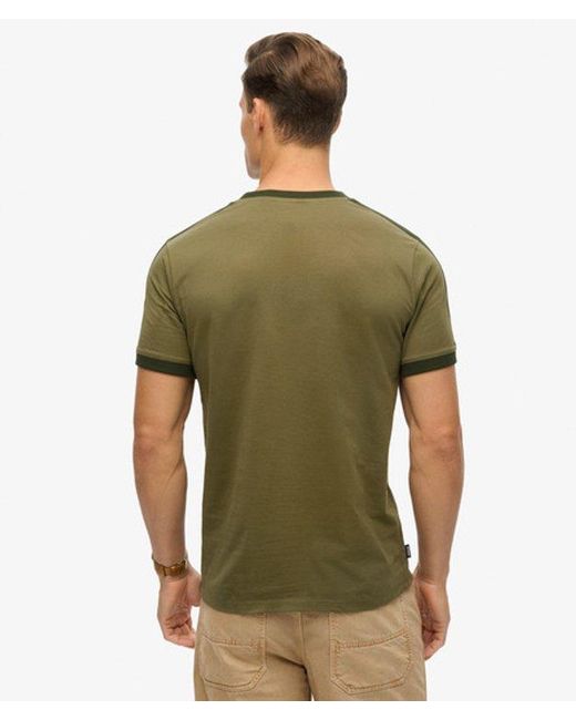 Superdry Green Essential Logo Retro T-shirt for men