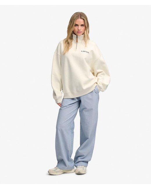 Superdry Natural & Co Heritage Nautical Half Zip Sweatshirt