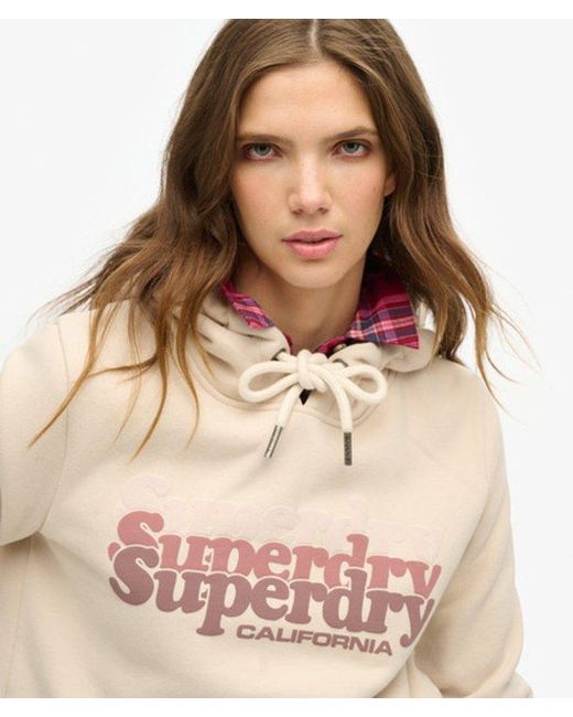 Superdry Natural Stacked Hoodie