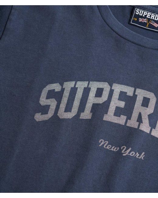 Superdry Blue & Co Athletic Essentials Fitted Graphic T-shirt