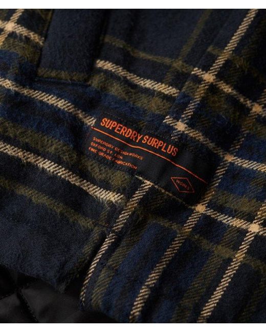 Superdry Black & Co Surplus Check Jacket for men