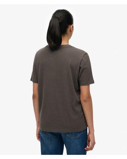 Superdry Gray & Co Embellished Vintage Logo Relaxed T-shirt