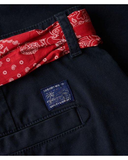Superdry Blue Chino Hot Shorts
