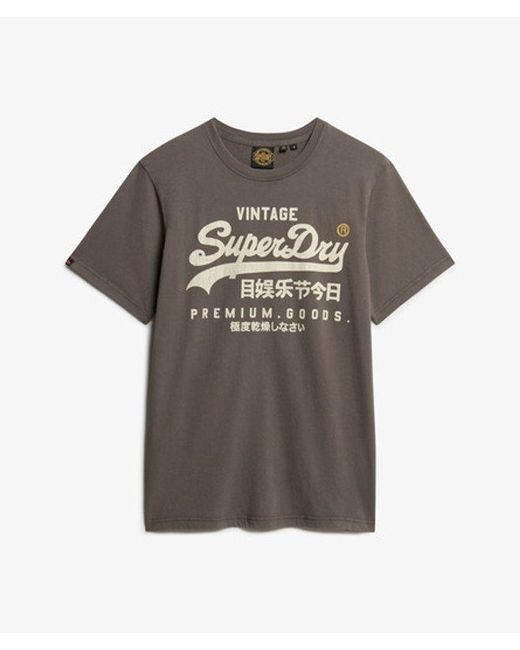Superdry Gray & Co Vintage Logo Workwear Relaxed T-shirt for men