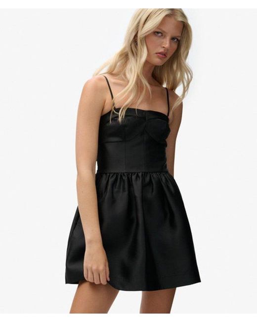 Superdry Corset Cami Mini Jurk in het Black