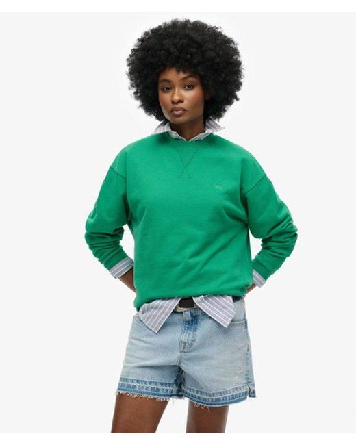 Superdry Green Studios Crew Sweatshirt