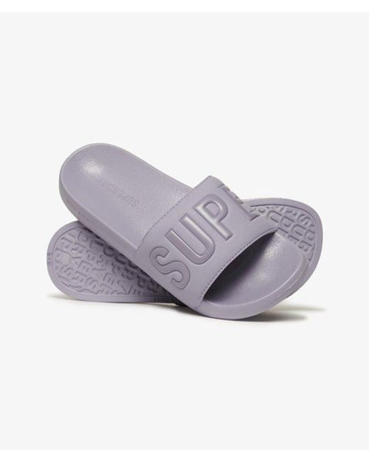 Superdry Gray & Co Core Pool Sliders