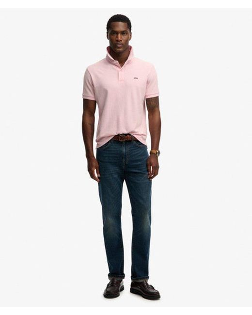 Superdry Pink & Co Classic Pique Polo Shirt for men