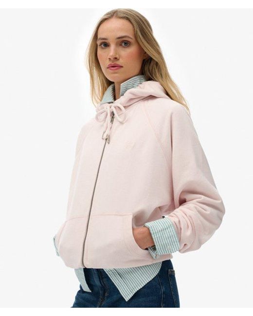 Superdry Natural & Co Studios Relaxed Zip Hoodie