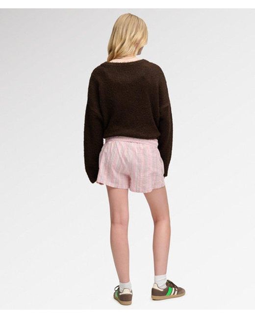 Superdry Pink & Co Komodo Noosa Stripe Shorts