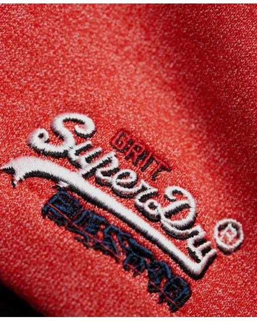 Superdry Red True Grit Shorts Marl for men