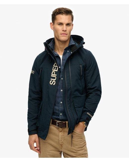 Superdry Blue & Co Hooded Ultimate Embroidered Windbreaker for men