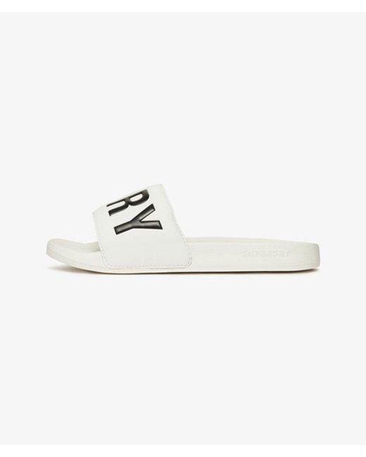 Superdry White & Co Core Pool Sliders