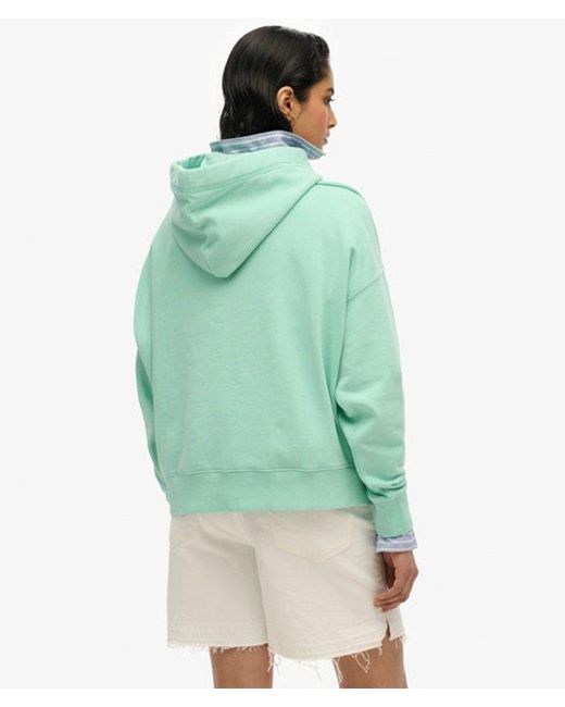 Superdry Green Essential Logo Hoodie