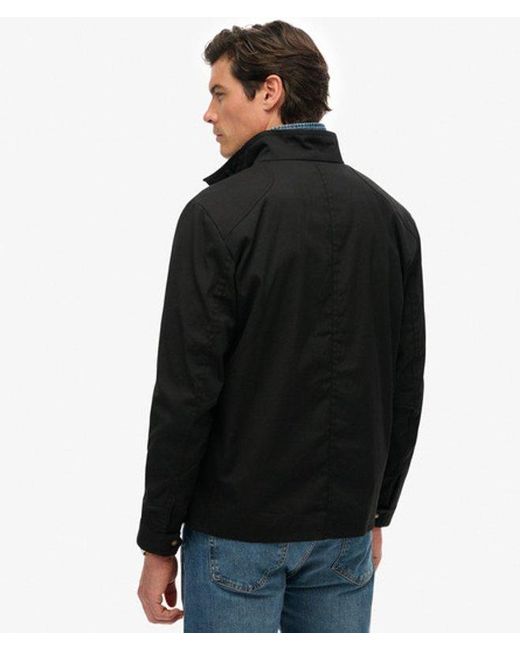 Superdry Black & Co The Merchant Store - Wax Racer Jacket for men
