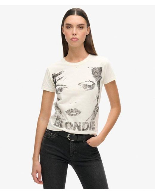 Superdry Gray & Co Blondie X & Co Fitted T-shirt