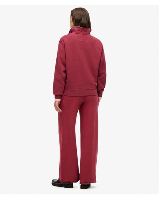 Superdry Red Athletic Essential Boyfriend Joggers