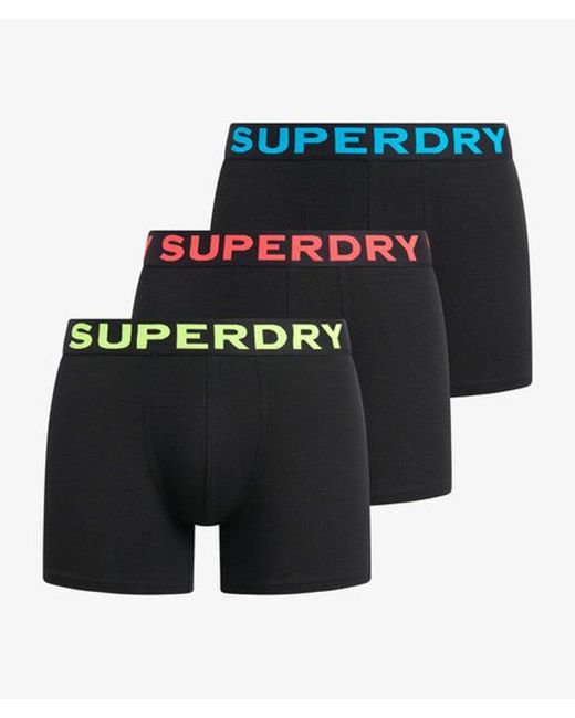 Superdry Black & Co Boxer Triple Pack for men
