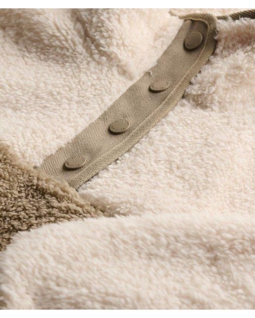 Superdry Super Soft Mash Up Teddyfleece in het Natural