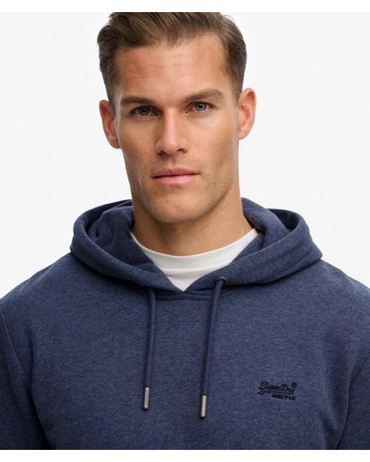Superdry Blue & Co Essential Logo Hoodie for men