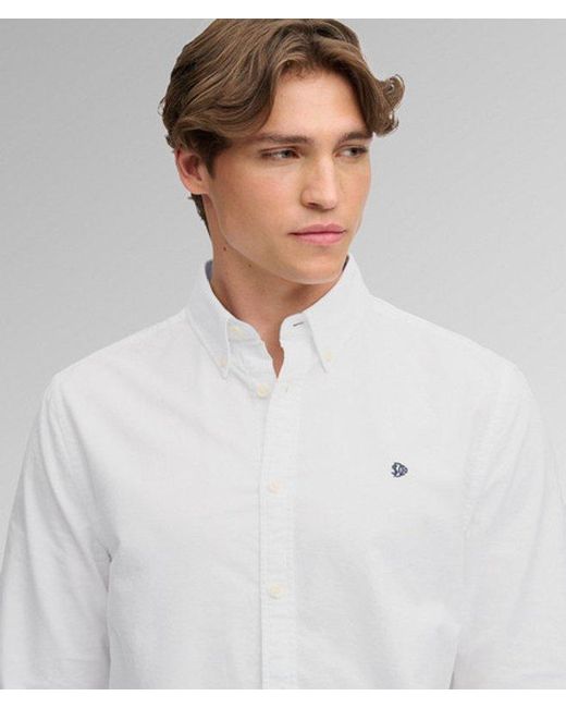 Superdry White & Co Preppy Oxford Long Sleeve Shirt for men