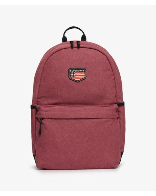 Superdry Red Workwear Canvas Montana Backpack