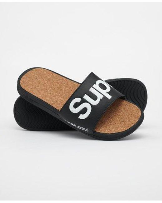 Chanclas de corcho Crewe Superdry de hombre de color Negro - Lyst
