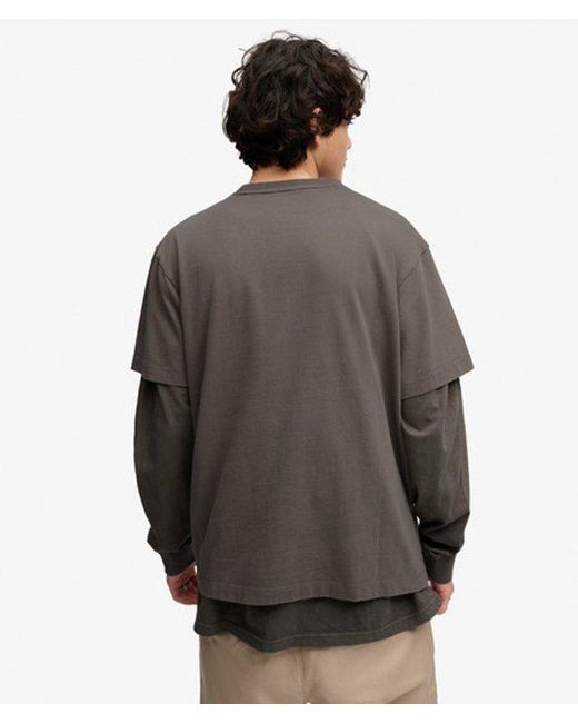 Superdry Black Bench X & Co Bench Boxy Logo T-shirt for men