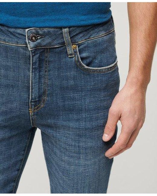 Superdry Vintage Skinny Jeans in het Blue voor heren