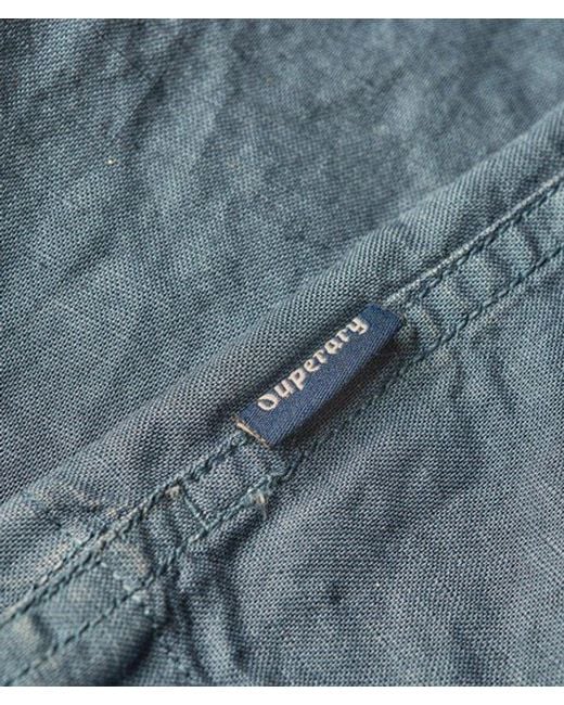 Superdry Blue & Co Resort Short Sleeve Shirt for men