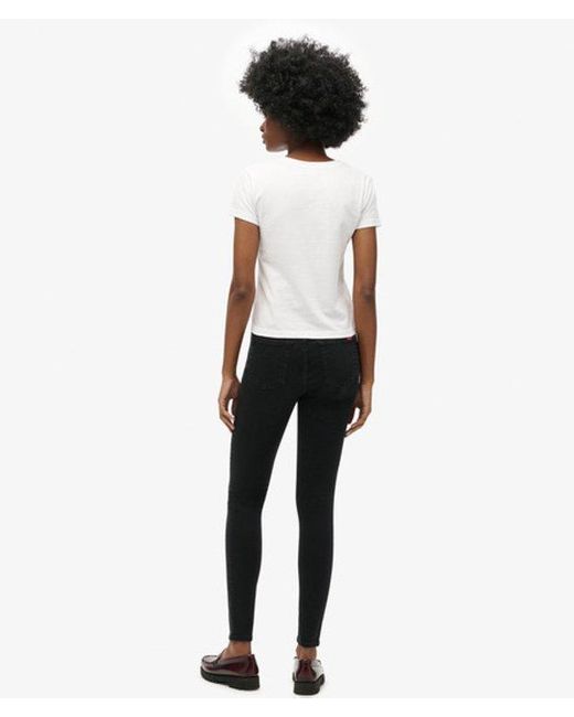 Superdry White & Co Cotton High Rise Skinny Denim Jeans