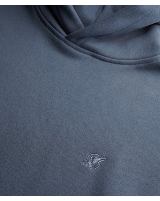 Superdry Blue Blank Oversized Hoodie for men