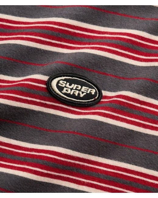 Superdry Red & Co Oversized Stripe T-shirt for men