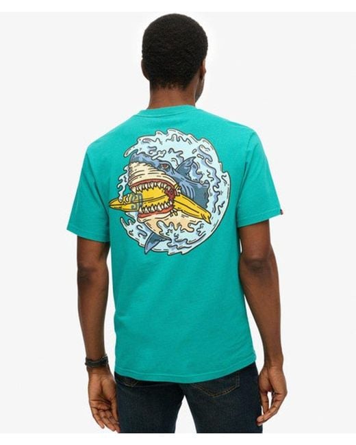Superdry Blue & Co Outdoor Narrative Loose T-shirt for men