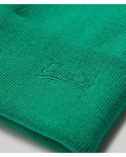 Superdry Green & Co Vintage Logo Beanie for men