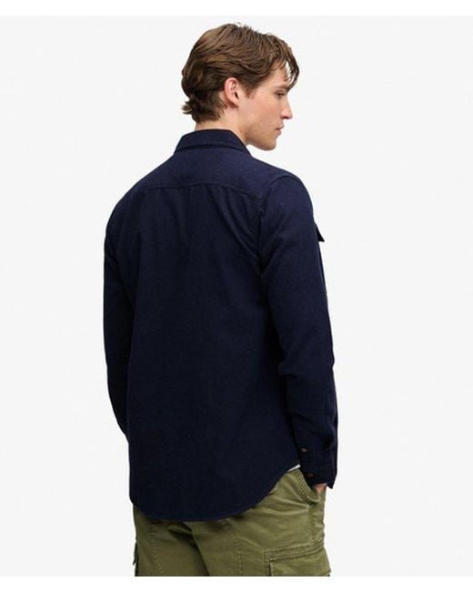 Superdry Blue & Co Trailsman Relaxed Fit Overshirt for men