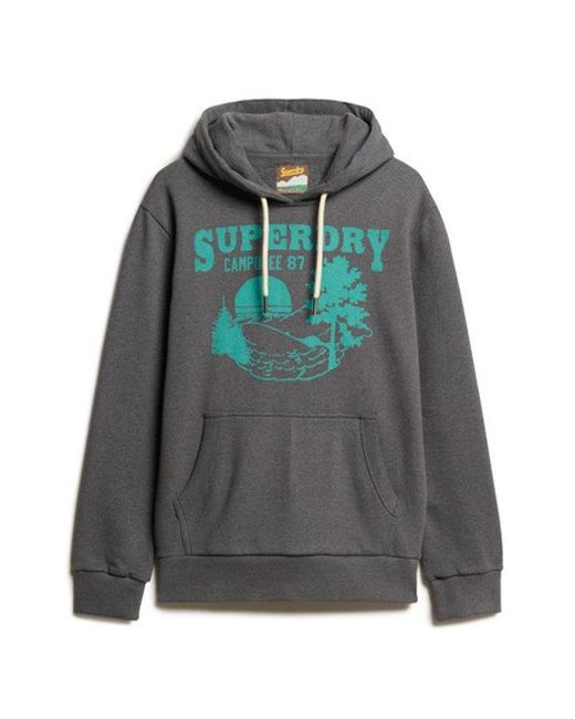 Superdry Blue & Co Oversized Outdoor Graphic Hoodie