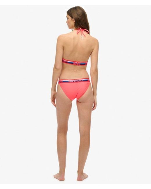 Superdry Red & Co Classic Stripe Bikini Bottoms