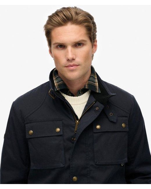 Superdry Black & Co The Merchant Store - Wax Racer Jacket for men