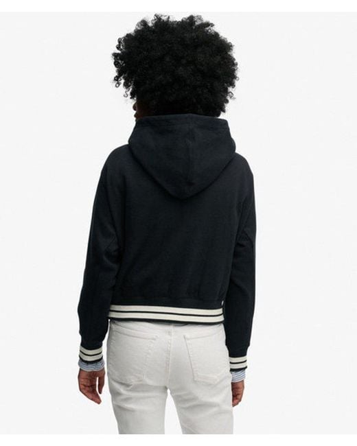 Superdry Black & Co Country Club Varsity Hoodie